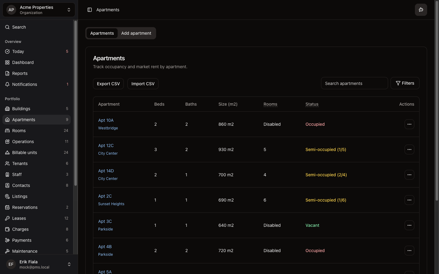 Apartments in Hausive