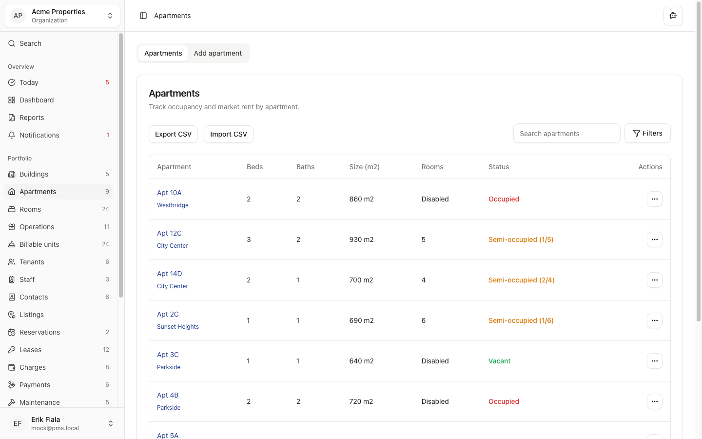 Apartments in Hausive